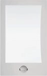 EGLO Wandleuchte Verres Au&szlig;en-Wandlampe, Au&szlig;enleuchte, silber, wei&szlig;, IP44,