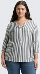 TOM TAILOR PLUS Langarmbluse Blusen & Shirts Plus Size - Henleybluse mit