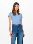ONLY Rundhalsshirt ONLEMMA S/S SHORT TOP NOOS JRS Rundhals, modisch, regular...