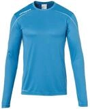 uhlsport Langarmshirt Stream 22 cyanblau/weiss Kinder