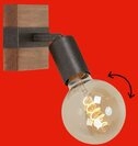 Briloner Leuchten LED Deckenspot WOOD BASIC