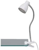 Briloner Leuchten Tischleuchte Briloner LED Klemmleuchte Grip wei&szlig; 28,5 x 7 cm,