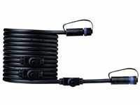 Paulmann LED Gartenstrahler Plug & Shine Kabel 5m 4 Ausgänge IP68 Schwarz, ohne
