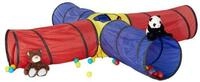 relaxdays Spieltunnel Gro&szlig;er Spieltunnel mit 4 R&ouml;hren (1-St)