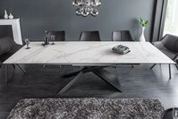 riess-ambiente Esstisch EUPHORIA 180-220-260cm wei&szlig; / schwarz &middot;...