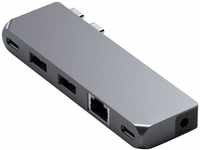 Satechi Pro Hub Mini USB-Adapter zu 3,5-mm-Klinke, RJ-45 (Ethernet), USB 3.0...