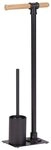 WENKO WC-Reinigungsb&uuml;rste Toilettenpapierst&auml;nder mit WC-B&uuml;rste FORLI, schwarz,