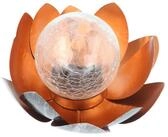 EZ SOLAR LED Taschenlampe Lotusblume Solar LED Gartenlicht mit einer warmwei&szlig;en LED,