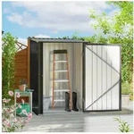Outsunny Ger&auml;tehaus Gartenschuppen mit Pultdach, abschlie&szlig;bar, BxT: 100x103 cm,