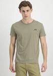 Rundhalsshirt ALPHA INDUSTRIES "Backprint T", Herren, Gr. XL, gr&uuml;n (olive), Single