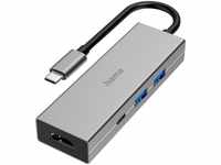 Hama USB-C Multiport Hub für Laptop mit 4 Ports, USB-A, USB-C, HDMI USB-Adapter