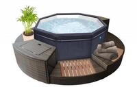 NetSpa Whirlpool NetSpa Octopus Outdoor Whirlpool halbstarr achteckig f&uuml;r 4-6
