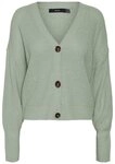Vero Moda Strickjacke VMLEA LS V-NECK CUFF CARDIGAN NOOS Kunstfaser, regular fit