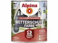 Alpina Farben Wetterschutz-Farbe deckend 0,75 l Anthrazitgrau