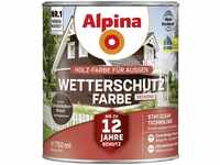 Alpina Farben Wetterschutz-Farbe deckend 0,75 l Schokoladenbraun