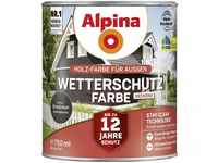 Alpina Farben Wetterschutz-Farbe deckend 0,75 l Graubraun