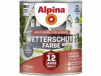 Alpina Farben Wetterschutz-Farbe deckend 0,75 l Basaltgrau
