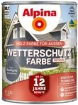 Alpina Holzschutzlasur Alpina Wetterschutzfarbe 2,5 L basaltgrau