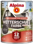 Alpina Holzschutzlasur Alpina Wetterschutzfarbe 2,5 L graubraun