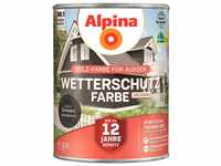 Alpina Wetterschutzfarbe Wetterschutzfarbe, deckend, seidenmatt, 2,5 Liter für...