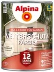 Alpina Holzschutzlasur Alpina Wetterschutzfarbe 2,5 L kreidewei&szlig;