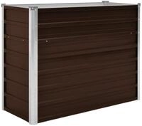 vidaXL Hochbeet, Garten-Hochbeet Braun 100 x 40 x 77 cm Verzinkter Stahl