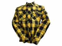 Bores Motorradjacke Bores Lumberjack Jacken-Hemd schwarz / gelb Herren M