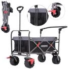 Arebos Bollerwagen Faltbarer Handwagen mit Dach &ndash; Transportkarre f&uuml;r Garten &