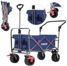 Arebos Bollerwagen Faltbarer Handwagen mit Dach &ndash; Transportkarre f&uuml;r Garten &