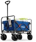 Arebos Bollerwagen faltbar mit 100 kg Tragkraft &ndash; Transportkarre f&uuml;r...