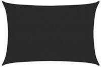 vidaXL Sonnensegel Sonnensegel 160 g/m&sup2; Schwarz 3x4 m HDPE, (1-tlg)