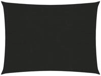 vidaXL Sonnensegel Sonnensegel 160 g/m&sup2; Schwarz 3,5x4,5 m HDPE, (1-tlg)