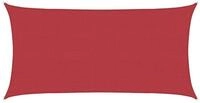 vidaXL Sonnensegel 2 x 35 m Sonnensegel 160 g m&sup2; Rot 2x3,5 m HDPE Beschattung