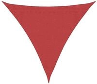 vidaXL Sonnensegel Sonnensegel 160 g/m&sup2; Rot 4x4x4 m HDPE, (1-tlg)