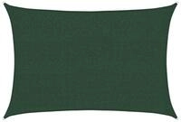 vidaXL Sonnensegel 25 x 35 m Sonnensegel 160 g m&sup2; Dunkelgr&uuml;n 2,5x3,5 m HDPE