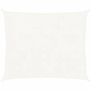 vidaXL Sonnensegel Sonnensegel 160 g/m&sup2; Wei&szlig; 2,5x3 m HDPE, (1-tlg)
