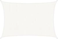 vidaXL Sonnensegel Sonnensegel 160 g/m&sup2; Wei&szlig; 2,5x4 m HDPE, (1-tlg)