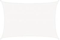 vidaXL Sonnensegel Sonnensegel 160 g/m&sup2; Wei&szlig; 3,5x4,5 m HDPE, (1-tlg)