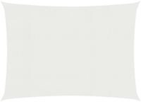 vidaXL Sonnensegel, Sonnenschirm 160 g/m&sup2; Wei&szlig; 3,5x5 m HDPE