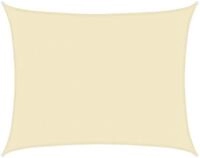 vidaXL Sonnensegel Sonnensegel 160 g/m&sup2; Creme 6x7 m HDPE, (1-tlg)