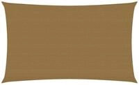 vidaXL Sonnensegel, Sonnenschirm 160 g/m&sup2; Taupe 2x4,5 m HDPE