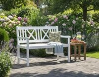 Garden Pleasure Gartenbank Gartenbank Malm&ouml; 2-sitzig Eukalyptus White washed mit
