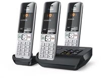 Gigaset Comfort 500A trio - Telefon - schwarz/silber Festnetztelefon