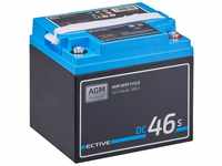 ECTIVE ECTIVE Deep Cycle AGM Batterie 12V 46Ah m Display für Wohnmobil...