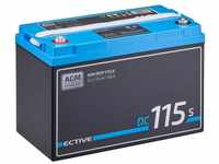 ECTIVE ECTIVE Deep Cycle AGM Batterie 12V 115Ah m Display für Wohnmobil...