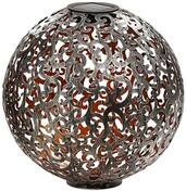 Dehner LED Solarleuchte Solarkugel Luanda, &Oslash; 30 / 40 cm, Metall, Warmwei&szlig;, Kugel