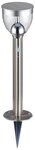 GLOBO LIGHTING LED Solarleuchte SOLARLEUCHTE EDELSTAHL, 1XLED, LED fest integriert,