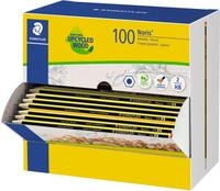 STAEDTLER Bleistift Bleistift Noris HB gelb-schwarz 100 St&uuml;ck im Dispenser