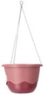 PLASTIA Blumentopf Mareta cm rosa weinrot