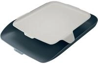 LEITZ Briefablage Briefkorb Cosy mit Organiser A4 Polystyrol grau/hellgrau